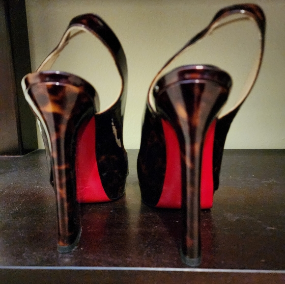 Christian Louboutin tortoise slingbacks "Marpoil" - size 38 - Picture 5 of 9